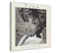 IKNBQIZH Tina Turner Poster sur toile avec inscription « What's Love Got to Do with It » pour décoration de chambre à coucher, bureau, chambre à coucher (30 x 30 cm)