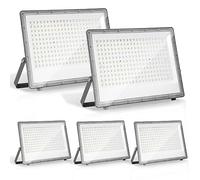 Ikodm 200W Projecteur LED d'extérieur, Projecteur LED d'extérieur IP66 étanche, 19800LM super lumineux 6000K blanc froid Projecteur d'extérieur pour éclairage d'arbre Lampe à gazon (pas de prise)