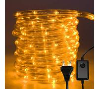 Ikodm Guirlande Lumineuse 30m,Guirlande Lumineuse Tube 720 LED 8 Modes, Tube lumineux à LED Guirlande Lumineuse Noël pour Jardin, Terrasse,Arbre,Patio,Chambre（JAUNE