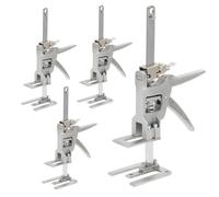Ikodm Lot de 4 bras économes de travail avec échelle jusqu'à 150 kg - Avec fonction de levage lent et rapide - Pour meubles, porte, armoire - Hauteur : 30 cm
