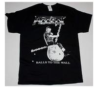 IKOKO Accept Balls to The Wall Udo Heavy Metal Band Running Wild Rage Unisex 100% Cotton Short-Sleeve T-Shirts Black XXL