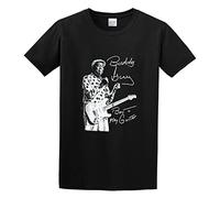 IKOKO Buddy Guy Two Fisted Born to Play Guitar SC-Ca Tour Unisex 100% Cotton Short-Sleeve T-Shirts Black XL