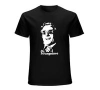 IKOKO Cuo Dr. Strangelove Peter Sellers Movie 60S VTG Parody Fan Unisex 100% Cotton Short-Sleeve T-Shirts Black XL