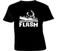 IKOKO Grandmaster Flash Unisex 100% Cotton Short-Sleeve T-Shirts Black XXXL