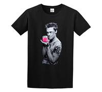 IKOKO Immortal Brad Pitt Actor Fight Club 1999 Film V4 Unisex 100% Cotton Short-Sleeve T-Shirts Black L