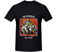 IKOKO Offspring All I Want Tour Soundtrack Unisex 100% Cotton Short-Sleeve T-Shirts Black XL