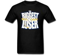 IKOKO The Biggest Loser Unisex 100% Cotton Short-Sleeve T-Shirts Black L