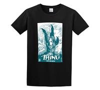 IKOKO The Thing Movie John Carpenter Horror Sci FI Retro Vintage 1547 Unisex 100% Cotton Short-Sleeve T-Shirts Black XL