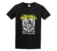 IKOKO Toxic Holocaust Evil Never Dies Album Logo Unisex 100% Cotton Short-Sleeve T-Shirts Black M