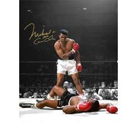 Ikonic Fotohaus Photo dédicacée de Muhammad Ali KO Sonny Liston - Légende de la boxe - Décoration murale