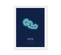 ikonik Affiche de l'île de Sein - 30 x 40 cm