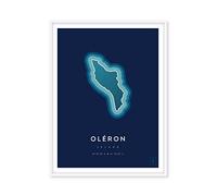 ikonik Affiche de l'île d'Oléron - 50 x 70 cm