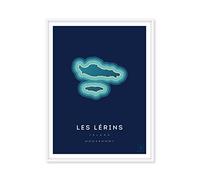 ikonik Affiche des îles de Lérins - 50 x 70 cm