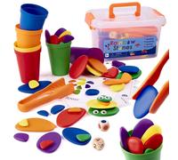 Ikonka, galets créatifs puzzle Montessori coloré