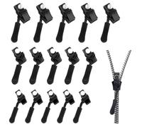 IKOPFLN 15 Pièces Curseur Fermeture Eclair Clipsable,zip fermeture eclair,Alluring Reparation Fermeture Eclair, Têtes De Fermeture à Glissière Détachables