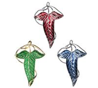 IKOPFLN 3 broches en forme de feuille d'elfe, médiévales pour Hommes, personnalisées, parfaites pour les amateurs de Seigneur des Anneaux et de passe-temps