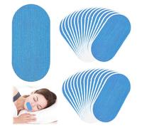 IKOPFLN 30 Pièces Ruban De Bouche, Ovale Mouth Tape For Sleeping - Doucement Adhésif, Anti-ronflement, Augmente L'oxygène, Améliore Le Repos Et L'énergie Pour La Respiration Correcte（Bleu）