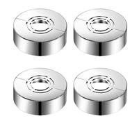 IKOPFLN 4 PCS Rosace mitigeur douche, Cache Tuyau Radiateur, Rosaces de Douche Décoratives 3 Tailles en 1 Rosaces de Recouvrement Tuyaux de Chauffage Rosace Radiateur pour Robinets, Tuyaux