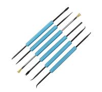 IKOPFLN 6 Pièces Outil de Réparation D'aide à la Soudure à Double Tête Réparation de Carte de Circuit Imprimé Ensemble D'outils D'assistance Auxiliaire de Nettoyage pour Composants électroniques