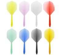 IKOPFLN 8 Pièces Ailettes et tiges de fléchettes moulées avec précision intégrées, ailettes et tiges professionnelles hautement durables, Parfait pour fléchettes à Pointe Souple/Acier Fléchettes