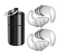 IKOPFLN Bouchon d'oreille moto 2 Paires bouchon d'oreille anti bruit avec récipient en aluminium 32 dB pour la réduction du bruit pour la réduction du bruit dormeurs latéraux ronflements travail