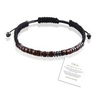 IKOPFLN Bracelet Je T'aime En Code Morse Pour Homme - Cadeau Couple Amoureux Pour Mari Papa Fils - Anniversaire Saint Valentin Noel