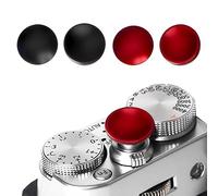 IKOPFLN Lot de 4 boutons de déclenchement d'obturateur, bouton d'obturateur concave en alliage d'aluminium, pour Leica, pour Fujifilm X100VI X-T30 X-T20 X-T10 X-T5 X-T4 X-T3 X-PRO