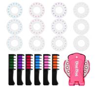 IKOPFLN Machine Strass Cheveux,perles cheveux,+ 6 Peigne à teinture pour cheveux,Diamond Styler Kit,avec 180 Gemmes Décoratives,Glam Styling Tool Kit,Bijoux de Jouets Créatifs pour Filles