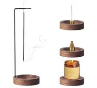 IKOPFLN Porte Encens Porte encens baton Support encens Support Bruleur Encens en Bois Porte-Encens coffret encens pour Décor de Bureau à Domicile, Yoga, Méditation