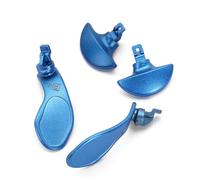 IKPEK Lot de 4 palettes arrière métalliques pour manette de PS5 Edge, boutons arrière interchangeables en acier inoxydable pour manette PS5 Edge - Contrôleur non inclus