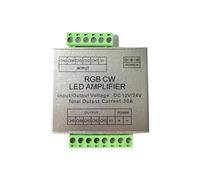 IKPGBZXM Contrôleur d'amplificateur Monochrome/RGB/RGBW/RGBWW RGB + CCT LED, DC5V12V/24V, 12A/24A/30A/50A, 1CH/3CH/4CH/5CH, répéteur de Puissance for Bande Lumineuse(RGBCW 30A)