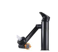 IKPGBZXM Robinet de lavabo pivotant à 1080 °, Robinet de Salle de Bains, Robinet Anti-éclaboussures monté sur comptoir, Deux modèles de Bec aérateur, Grue de Robinet 1 pièces(Gun Grey-Tall)