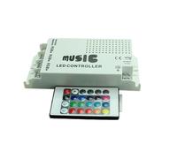 IKPGBZXM Télécommande sans Fil Infrarouge à 24 Touches, Bande Lumineuse RGB, contrôleur de Musique, variateur LED, DC12-24V