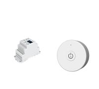 IKPGBZXM Variateur LED triac AC 220V 230V 110V, Interrupteur à Bouton-Poussoir 2.4G, contrôleur de Rail sans Fil, variateur Intelligent adapté à l'ampoule TR1(TR1 and R1-1 Set)