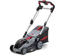 IKRA 36V Tondeuse-mulcheuse 3in1 IB-LM 38, surfaces jusqu'à 400m², largeur de coupe 38cm, hauteurs de coupe 30-75mm, compatible avec Bosch