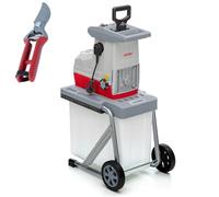 IKRA broyeur de jardin électrique à rouleaux ILH 2800, sécateur inclus