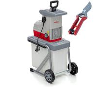 IKRA broyeur de jardin électrique à rouleaux ILH 3000A, sécateur inclus