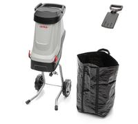 IKRA broyeur électrique IMH 2800, avec sac de ramassage de 45 l, 2800 watts | Moteur haute performance, lames réversibles durables, pour la production de paillis pour le jardin, diamètre branches 45 mm
