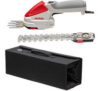 IKRA cisaille à gazon et arbuste sur batterie IGBS 1054 LI, 7,2V, autonomie max. 175 min, batterie, chargeur & sacoche inclus, Gris/Rouge