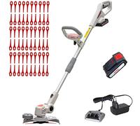 IKRA coupe-bordure sur batterie IAT 20-1M batterie, charger et lames nylon 60 pcs inclus