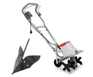 IKRA motobineuse électrique IEM 1500, largeur de travail flexible 32 & 45cm, profondeur de travail jusqu'à 20cm, puissante 1500W, charrue inclus