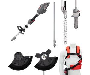 IKRA Outil Multifonctions 36V IB-MT 36, 4 en 1 : débroussailleuse, Coupe-Bordure, Taille-haie & élagueuse, Nombreux Accessoires Inclus, Compatible avec Bosch