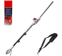 IKRA taille-haie télescopique électrique ITHS 600, sangle & Spray d'entretien incluse, longueur de coupe 51cm, réglage de l'angle de coupe