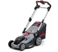IKRA 36V Tondeuse-mulcheuse 3in1 IB-LM 43, surfaces jusqu'à 600m², largeur de coupe 43cm, hauteurs de coupe 30-75mm, compatible avec Bosch
