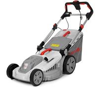 IKRA Tondeuse électrique IERM 2043 T, 2000W, 5 hauteurs de Coupe 30-75mm, Largeur de Coupe 43cm, kit Mulching Incluse