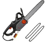 IKRA tronçonneuse électrique KSE 2400-40, Made in Germany, 3 chaînes incl. | Longueur de coupe 40 cm, chaîne à faibles vibrations, montage et tension de la chaîne sans outil, 2400 W