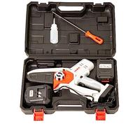 IKRA tronçonneuse sans fil ICMS 2011 avec batterie 20V 2,0Ah, chargeur rapide, coffret, lime à chaîne & flacon d'huile