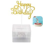 Ikruidy Tirelire à gâteau Drôle Jouet Ensemble de Tirelire de Gâteau d’Anniversaire avec 20 Sacs Transparents pour Les Fournitures de fête d'anniversaire Cadeau Surprise