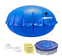 IKSAMY Coussin gonflable pour piscine - Rond - 120 x 120 cm - Taille XXL - Rond - Avec valve de sécurité - Kit de réparation inclus