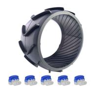 IKSAMY Protection de roue pour Worx Landroid - Profil M500 M700 S300 M1000 - Modèles Plus - Amélioration de traction - Surélévation - Accessoire pour tondeuse robotisée Gardena -5 connecteurs de câble